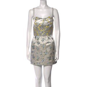 Alexander McQueen SweetPea Floral Mini Dress